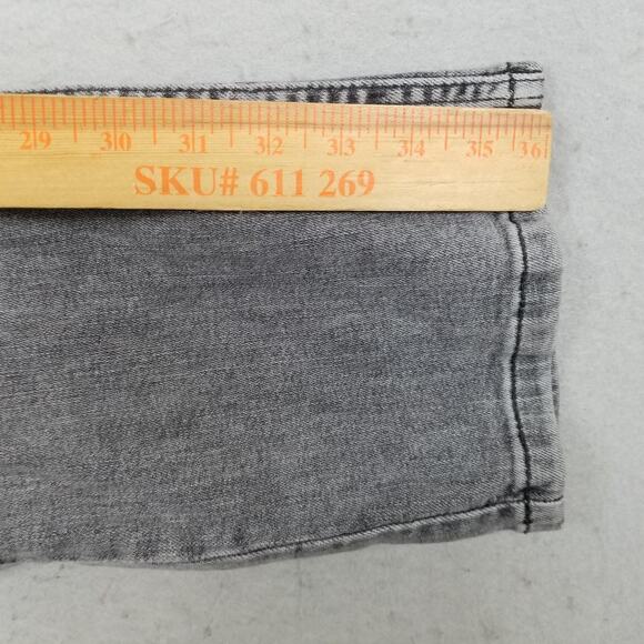 Levis 511 Jeans Mens 36x36 Gray Slim Fit Stretch Denim Pants Mid Rise Casual - Picture 9 of 12